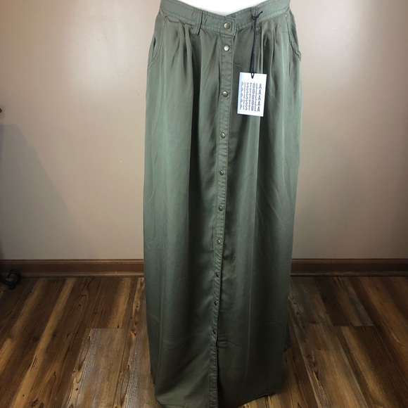 pistola Dresses & Skirts - NWT Pistola scout green maxi skirt M